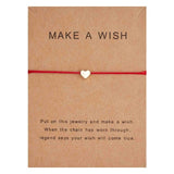 Rinhoo Fashion Woven Adjustable Bracelet With Card Infinity Love Gold Crown Star Charm Bracelet for Girls Jewelry Drop Shipping