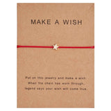 Rinhoo Fashion Woven Adjustable Bracelet With Card Infinity Love Gold Crown Star Charm Bracelet for Girls Jewelry Drop Shipping