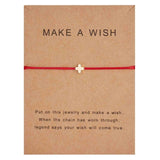 Rinhoo Fashion Woven Adjustable Bracelet With Card Infinity Love Gold Crown Star Charm Bracelet for Girls Jewelry Drop Shipping