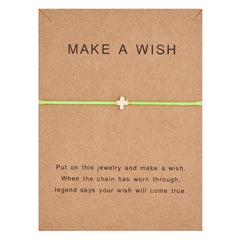 Rinhoo Fashion Woven Adjustable Bracelet With Card Infinity Love Gold Crown Star Charm Bracelet for Girls Jewelry Drop Shipping