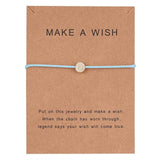 Rinhoo Fashion Woven Adjustable Bracelet With Card Infinity Love Gold Crown Star Charm Bracelet for Girls Jewelry Drop Shipping